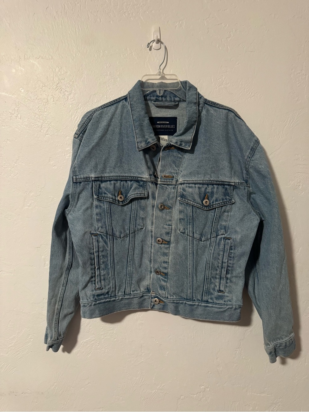 Original Canyon River Blues Light Blue Denim Jacket size small